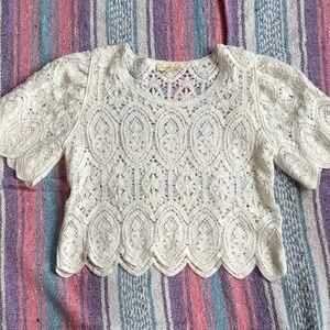 Solitaire White Lace Blouse